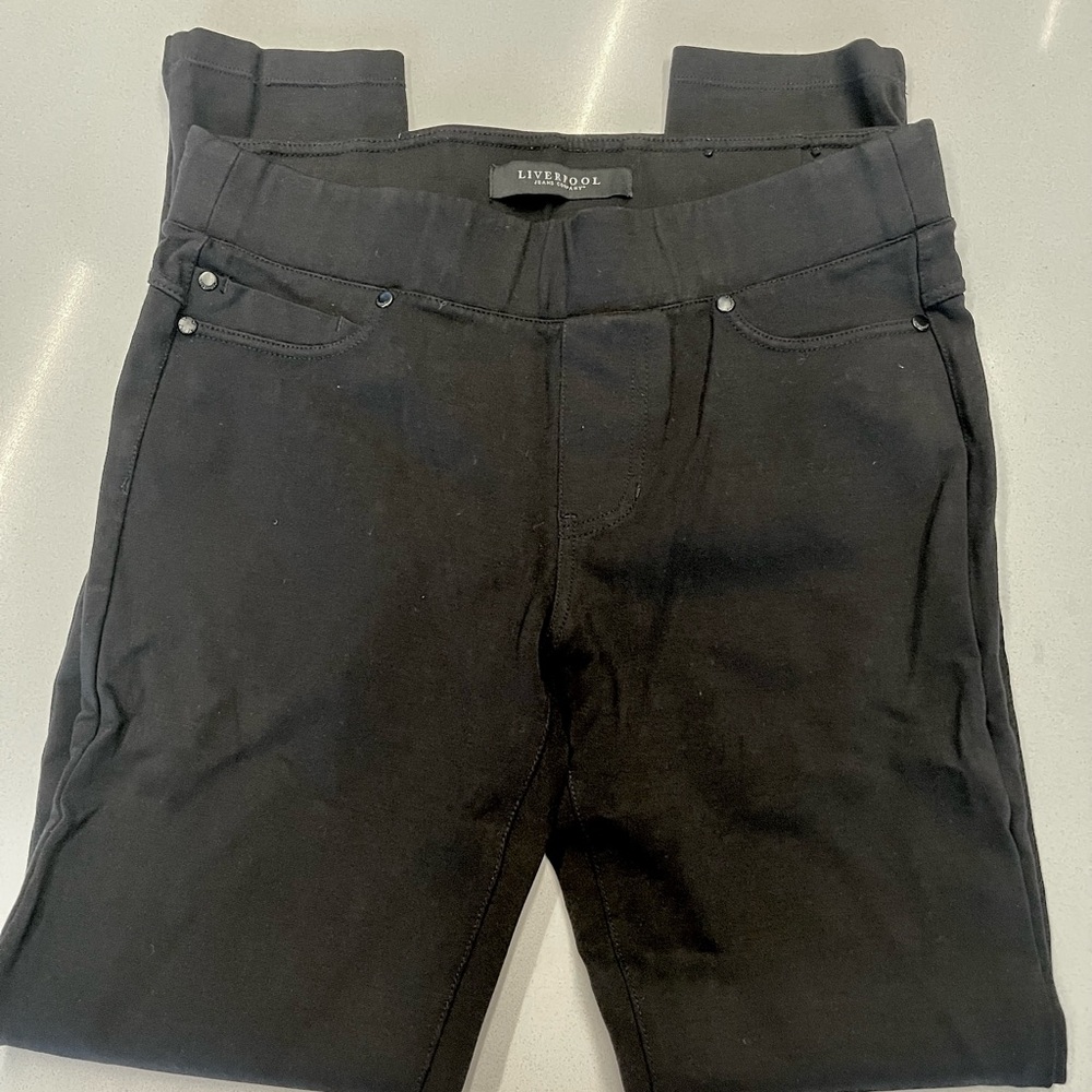 LIVERPOOL stitch fix Pull-On Black Leggings Pants size 6
